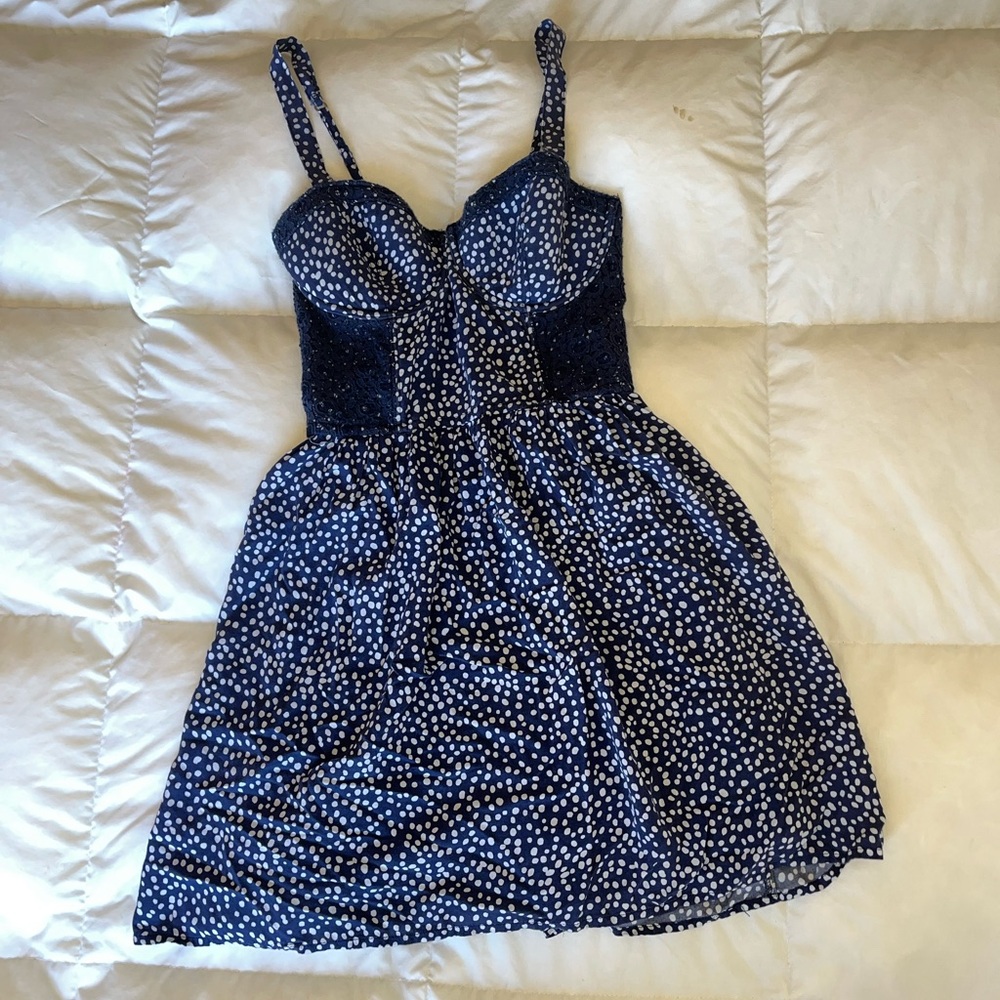Blue Polka Dot Dress